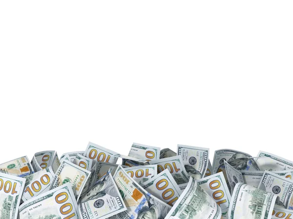 Achtergrond van de nieuwe dollarbiljetten met ruimte voor u tekst — Stockfoto