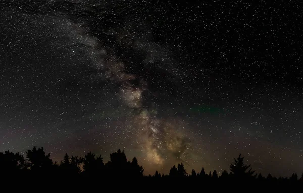 Night Sky Filled Stars Including Core Milky Way Dark Horse — Stock Photo, Image