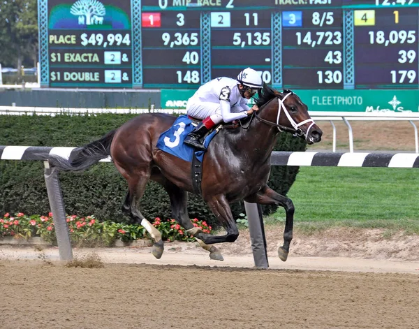 Copper Town & Johnny Vee, Belmont Parkı 'nda bu siyah hız topuyla açık farkla kazanıyor. Filo fotoğrafı