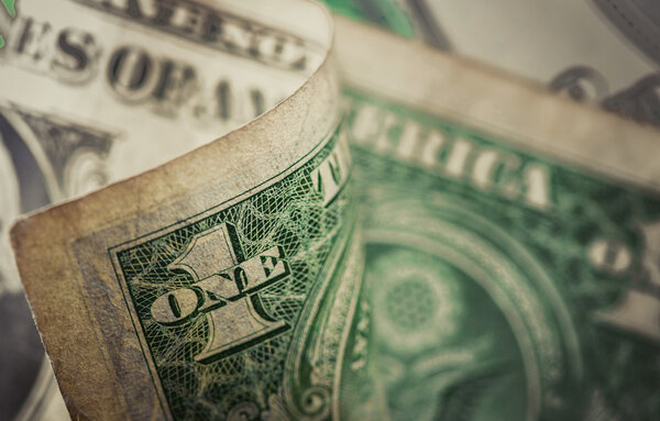 Старая банкнота, макро, крупным планом фото
