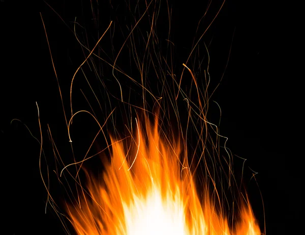 Sparks of bonfire night — Stock Photo, Image