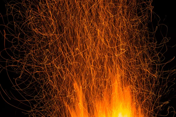 Sparks of bonfire night — Stock Photo, Image
