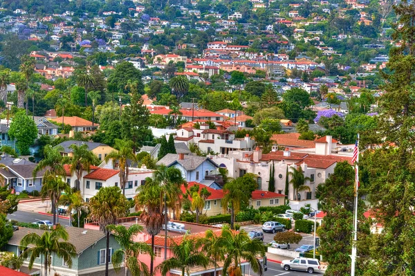 Vista desde la torre del ayuntamiento de Santa Barbara — Foto de Stock