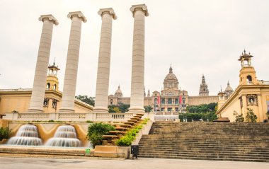 Barselona şehir Kasım - çekim İspanya - seyahat Avrupa