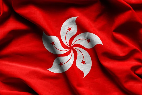 Flagge des Hongkong — Stockfoto