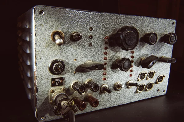 Transístor antigo amplificador feito à mão — Fotografia de Stock