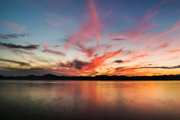 Закат на Тихом океане - HDR
