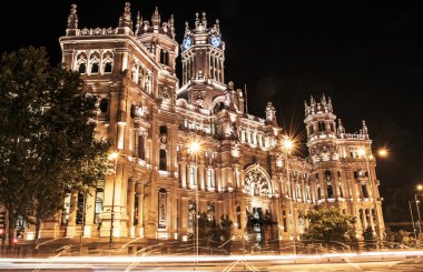 Madrid anıtlar geceleri