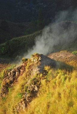 Batur volcano and surrounding in Bangli regency of Bali Indonesia