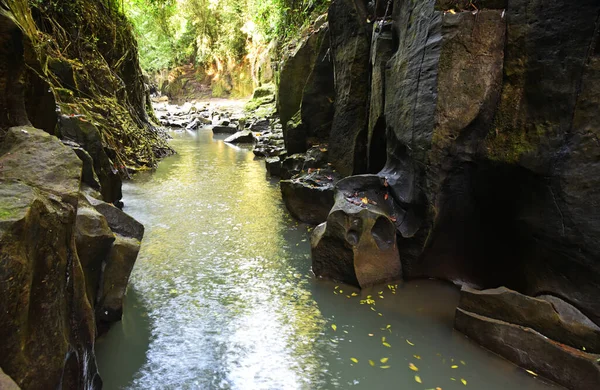 Pequeño Río Con Formación Piedra Envolvente —  Fotos de Stock