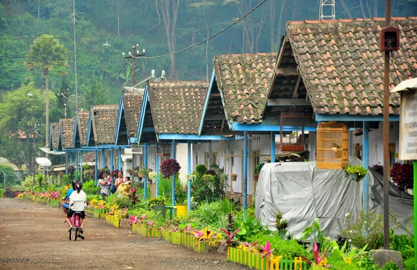 EAST JAVA, INDONEA-FEBRUARY 07 2017: Doğu Java 'daki geleneksel köy