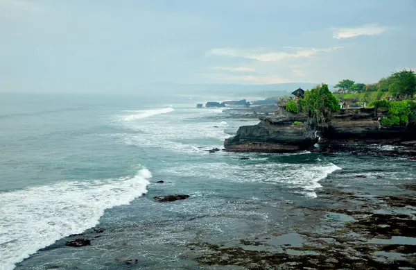 Tabanan Indonézia Auguszt 2016 Gyönyörű Templom Tanah Lot Tabanan Régensség — Stock Fotó