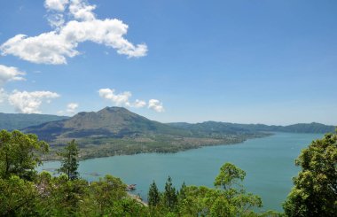 Bali Endonezya Kintamani 'deki Batur Dağı manzarası