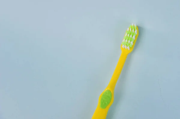Tooth Brush Isolated Color Background Concept Healthy Life Dentist — Stock Photo, Image
