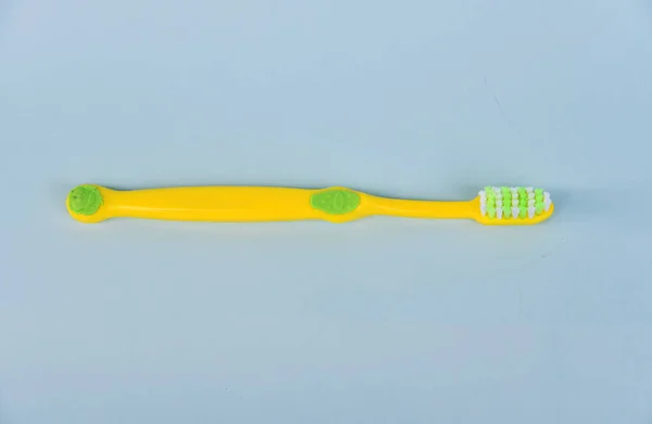 Зубная Щетка Изолирована Цветном Фоне Концепция Здоровой Жизни Стоматолог — стоковое фото