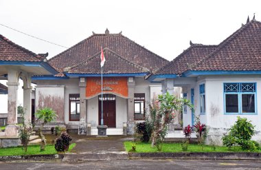 TABANAN, BALI, INDONEZYA-AĞUSTOS 29,2021: Gündüz vakti Bali Endonezya 'nın Tabanan naipliği Bolangan köyü.