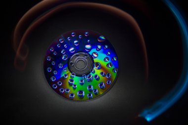 Çeşitli renklerde ile psychedelic müzik Cd