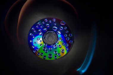 Çeşitli renklerde ile psychedelic müzik Cd