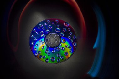 Çeşitli renklerde ile psychedelic müzik Cd