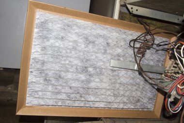 Installing A New Furnace Filter clipart