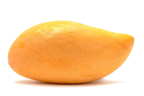 Mango Giallo Maturo Che Distingue Dallo Sfondo Bianco — Foto Stock