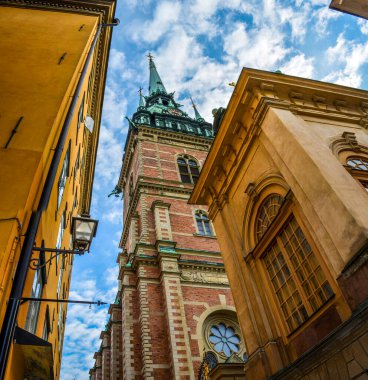Stockholm 'deki eski Alman kilisesi.