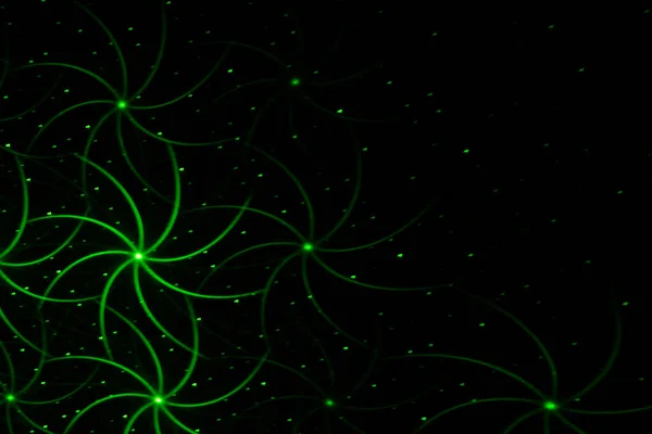 Patterns Green Wall Laser Background Party Disco Concept — Stockfoto