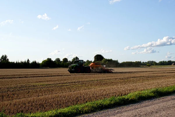 라트비아 도벨레의 밭에서 수확하는 — 스톡 사진
