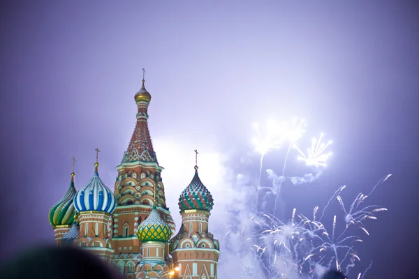 Feux d'artifice en Moscou — Photo