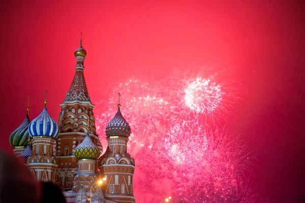 Moskauer Feuerwerk — Stockfoto