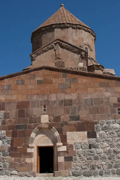 Pohlednice Východního Turecka Kostel Ostrově Akdamar Jezera Van — Stock fotografie