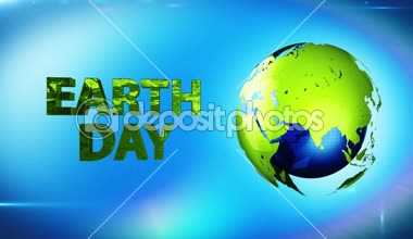 Dünya Dünya Dünya yeşil enerji eğirme döngü çevirmek