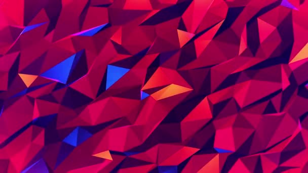 Abstract Colorful Technology Geometric Web Background — Stock Video