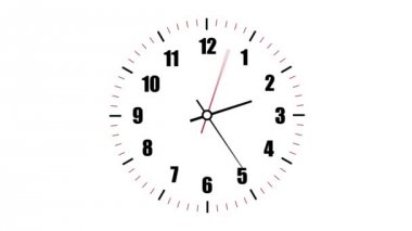 Saati 12 saat 30 saniye içinde sayma. Zaman atlamalı.