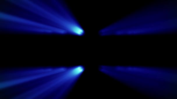 Sci-Fi laser ray beams rotating, loop, blue — Stock Video