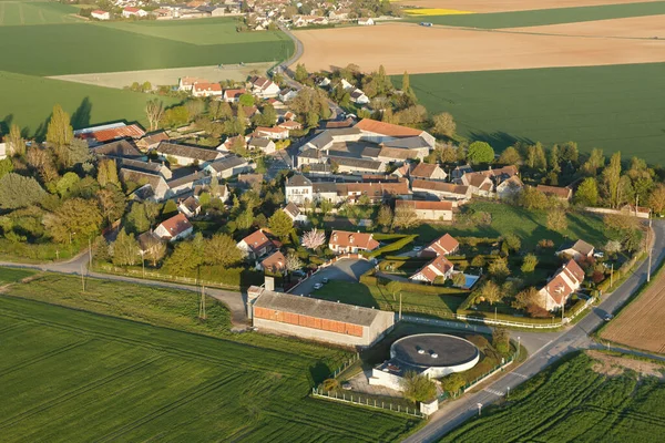 Aerial View Bretonville Hamlet Boinville Gaillard Located South Yvelines Department — Stock Photo, Image