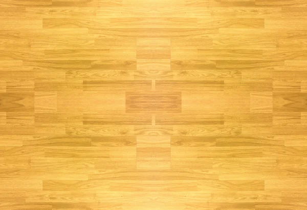 Hardhouten esdoorn basketbalveld vloer bekeken van boven. — Stockfoto