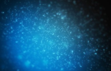 Parçacıkları ile mavi arka plan.