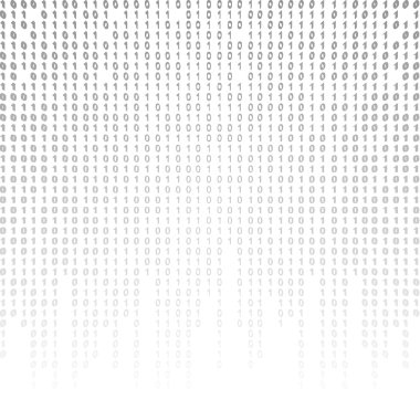 Binary code on a white background. clipart