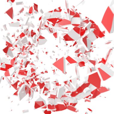 Kırmızı hedef arka plan çatlaklar