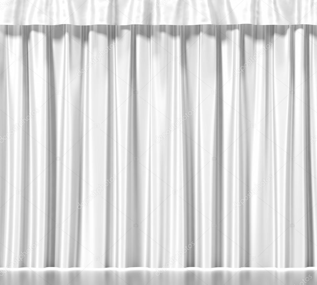white clean curtain background.