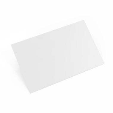 Beyaz arka plan üzerinde izole kartvizit şablonu.