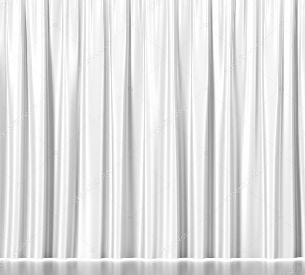 white clean curtain background.