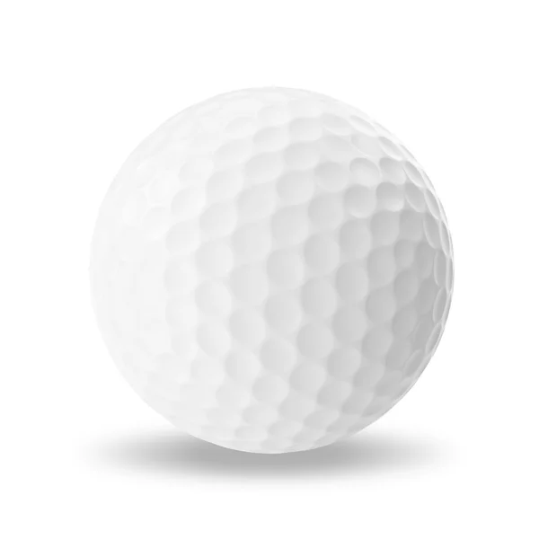 Piłka golfowa izolowana na białym tle. — Zdjęcie stockowe