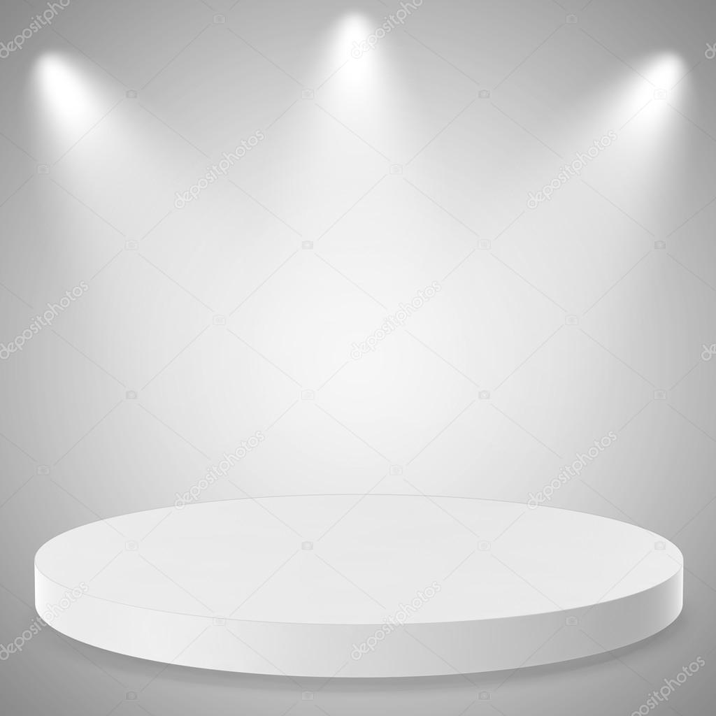 Empty Background with Spotlight Effects.
