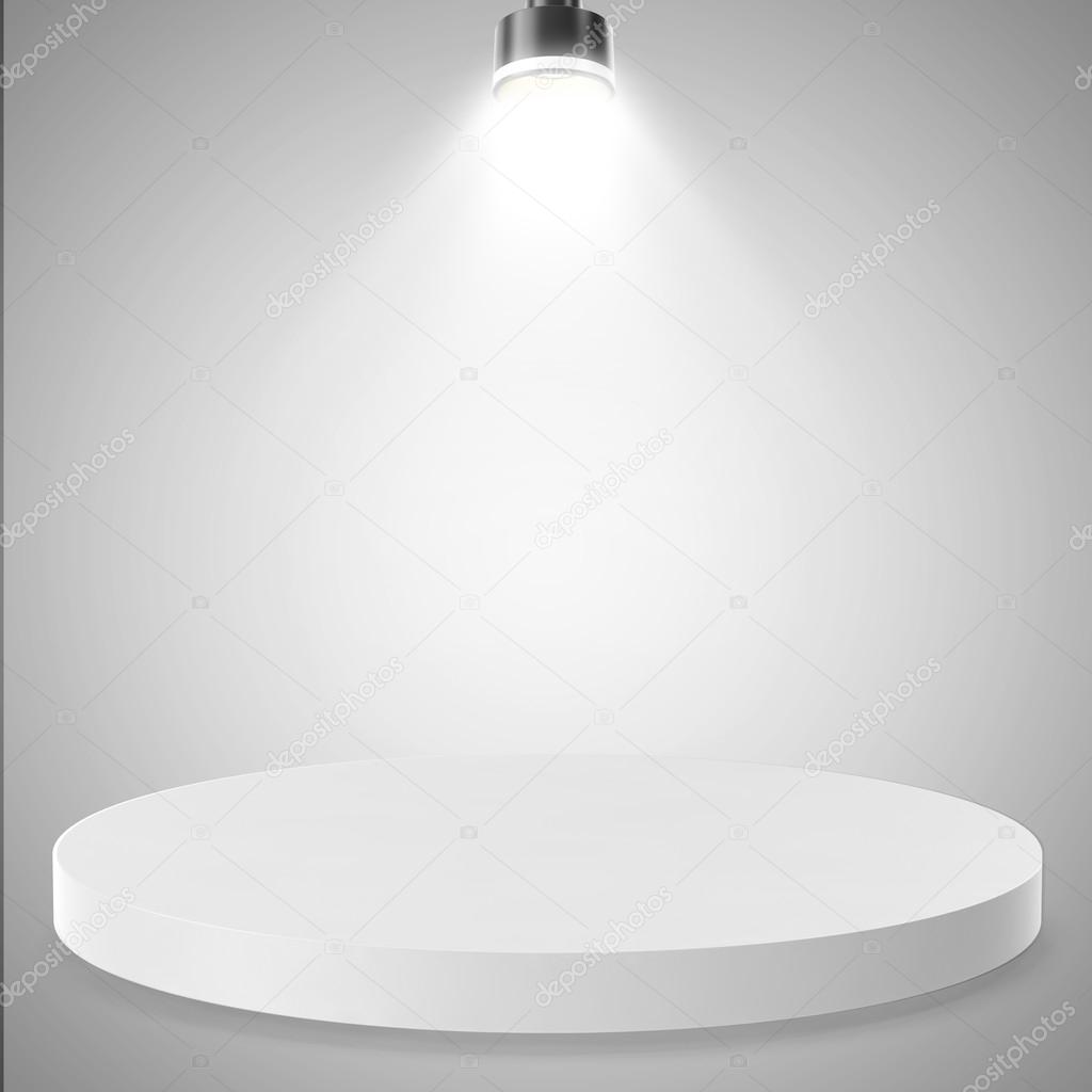 Empty Background with Spotlight Effects.