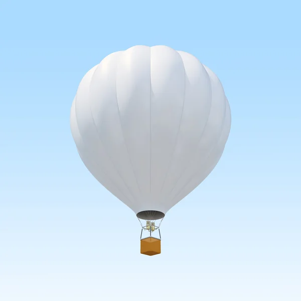 A háttérégbolt fehér hőlégballon. — Stock Fotó