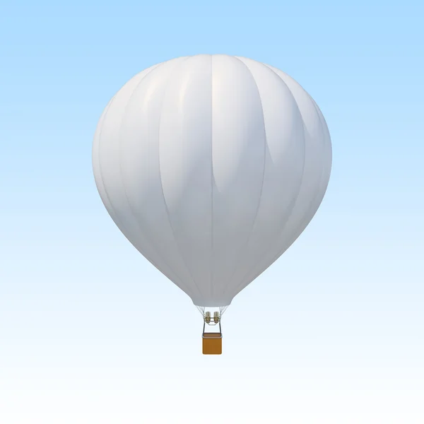 Ballon d'air blanc sur fond de ciel . — Photo