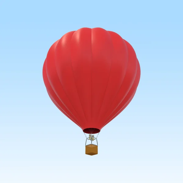 Red air ballon on sky background. — Stock Photo, Image