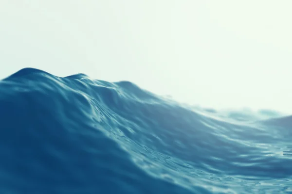 Mer, vague océanique rapprochée avec des effets de mise au point. Illustration 3d Image En Vente